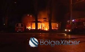 Odessada azərbaycanlıların iki restoranı yandırıldı - (Video)