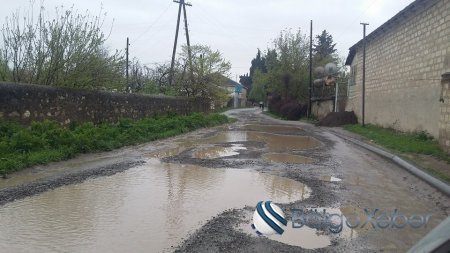 Qazax rayonunda yollar bərbad haldadır-FOTOLAR
