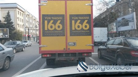 166 yük taksisindən özbaşınalıq - FOTO