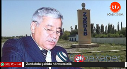 Zərdabda şəhidə hörmətsizlik-VİDEO
