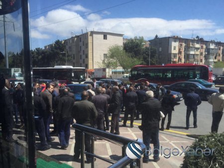 Avtobus sürücülərindən "BakıBus"a ETİRAZ - FOTO/VİDEO