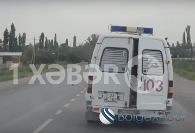 Ağdaş yolda hoqqa çıxaran ambulansın qadın sərnişini: “Sərinləyirik” – ŞOK VİDEO