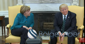 Donald Tramp Angela Merkelin əlini sıxmaqdan imtina edib - VİDEO