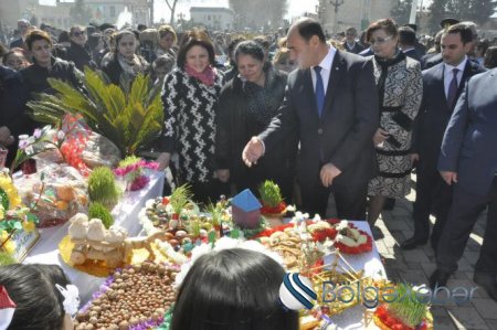 Bərdədə Novruz şənliyi keçirilib-FOTOLAR