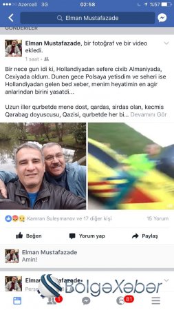 Surət Hüseynovun Hollandiyada bıçaqlanan cangüdəninin qanlı video və fotoları yayıldı