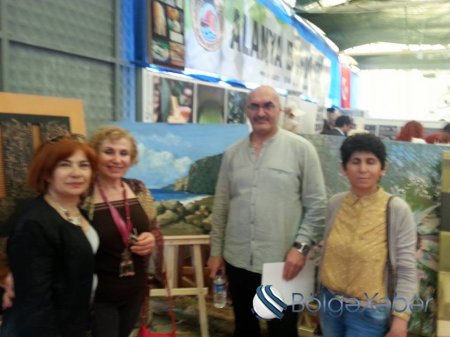 Ölkələrarası Qazipaşa sənət simpoziumu sərgisində tanınmış azərbaycanlı rəssamlar da iştirak edib-FOTO,VİDEO