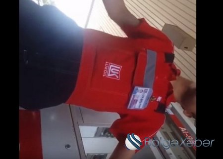 Sürücü "Lukoil"də yanacaq oğurluğunun üstünü belə açdı - ŞOK VİDEO