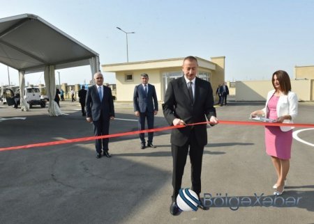 Prezident Balaxanı Sənaye Parkının açılışında iştirak edib - FOTOLAR