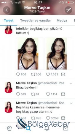 “Beşiktaş” qalib gələrsə, adını sinəmə yazacam” dedi və elədi – foto