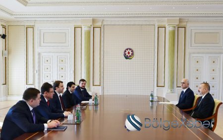 İlham Əliyev Rusiyanın iqtisadi inkişaf nazirini qəbul edib