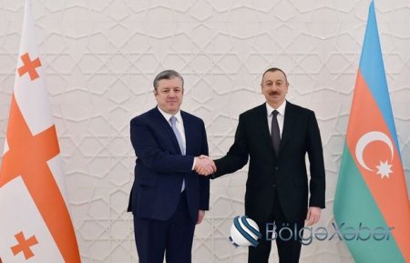 Prezident Gürcüstan baş naziri ilə görüşüb (FOTOLAR)