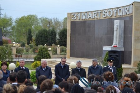 Füzulidə 31 Mart soyqırımı qurbanları anıldı-FOTO