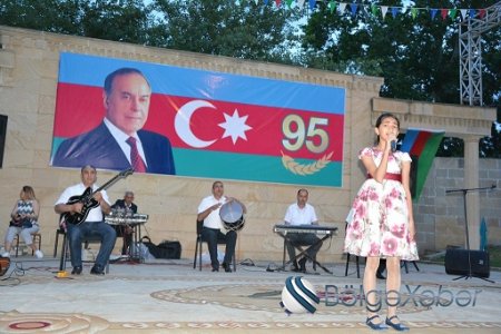 Tərtərdə Heydər Əliyevin anadan olmasının 95-ci ildönümünə həsr olunan konsert keçirilib-FOTO