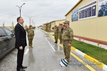 Ali Baş Komandan İlham Əliyev “N” saylı hərbi hissənin açılışında iştirak edib