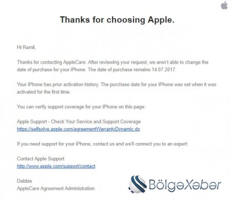 “Baku Elektronics” müştərini yenə aldatdı: “Apple”ın rəsmi məktubuna məhəl qoymadı (FOTOFAKT)