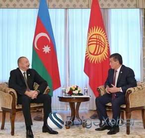 İlham Əliyevin Qırğızıstan Prezidenti Sooronbay Jeenbekov ilə görüşü olub