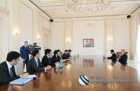 Prezident İlham Əliyev Yaponiyanın xarici işlər nazirini qəbul edib
