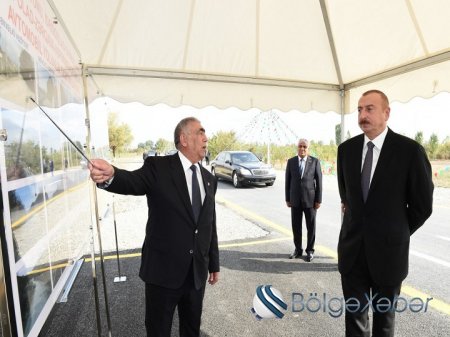 Prezident İlham Əliyev Qubada avtomobil yolunun açılışında iştirak edib