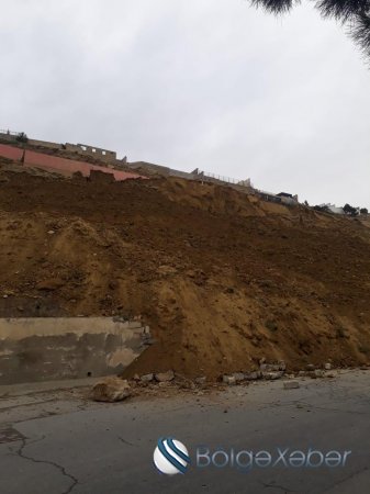 Yağış Badamdar sürüşmə zonasında torpaq qatının ağırlaşmasına səbəb olub