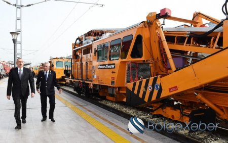 Prezident İlham Əliyev Sumqayıt Dəmir Yolu Vağzalı Kompleksinin açılışında iştirak edib-FOTO