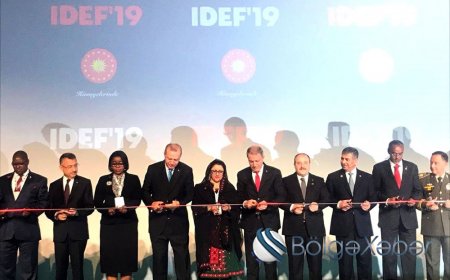 Zakir Həsənov İstanbulda “İDEF-2019” sərgisinin açılış mərasimində iştirak edib