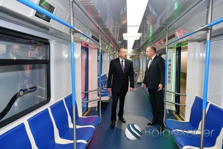 Prezident metronun “Xətai” stansiyasında – FOTOLAR