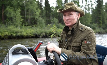 Putin 67 yaşını təbiət qoynunda qeyd edir
