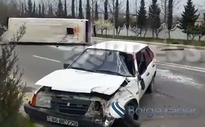 Mingəçevirdəki dəhşətli qəzadan görüntülər - 3 nəfər ölüb, 12 nəfər yaralanıb(Video)