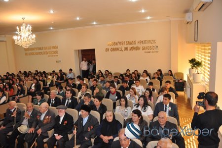 Bərdədə II Dünya müharibəsi veteranları ilə görüş keçirildi-FOTO