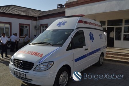 Füzuli rayon MX-na Mercedes Benz markalı yeni ambulans verilib-FOTO