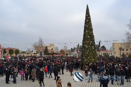 Bərdədə bayram tədbiri keçirilib-FOTO