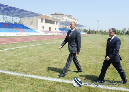 Vaqif Abdullayev prezidentə necə yalan danışıb? - Beyləqanda yeni inşa edilən stadion uçdu(FOTOLAR)