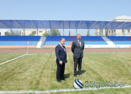 Vaqif Abdullayev prezidentə necə yalan danışıb? - Beyləqanda yeni inşa edilən stadion uçdu(FOTOLAR)