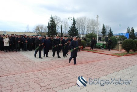 Tərtərdə qanlı Yanvar şəhidləri yad edildi - FOTOLAR