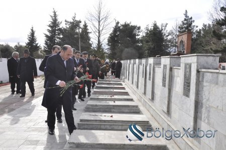 Bərdədə 20 Yanvar faciəsinin 26-cı ildönümü ilə əlaqədar tədbir keçirildi-FOTO