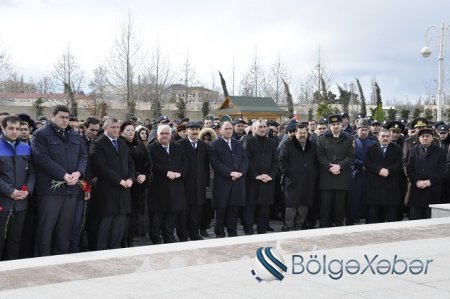 Bərdədə 20 Yanvar faciəsinin 26-cı ildönümü ilə əlaqədar tədbir keçirildi-FOTO