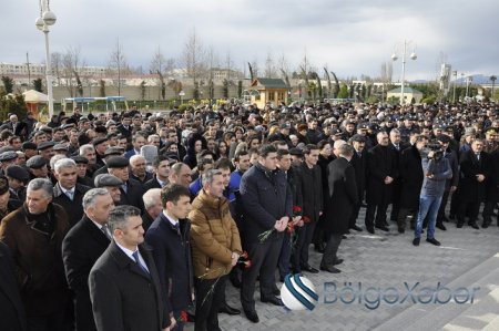 Bərdədə 20 Yanvar faciəsinin 26-cı ildönümü ilə əlaqədar tədbir keçirildi-FOTO