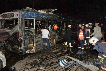 Ankarada dəhşətli terror: 34 ölü, 125 yaralıFOTO,VİDEO