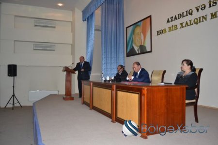 Bərdə rayonunda hesabat yığıncaq keçirilib - Fotolar