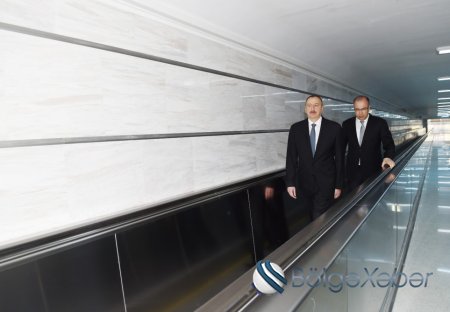 İlham Əliyev metroda - FOTOLAR