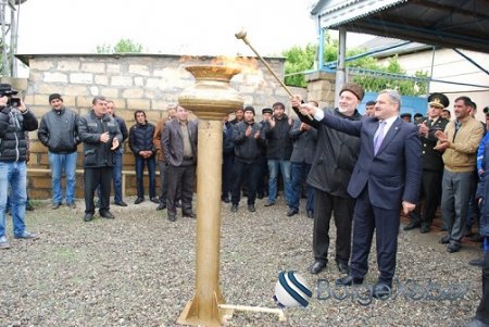 Tərtərin İlxıçılar kəndinə təbii qaz verilib-FOTO