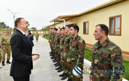 Ali Baş Komandan, Prezident İlham Əliyev Tərtər rayonundakı “N” saylı hərbi hissədə olub