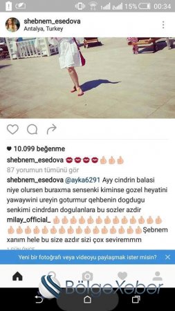 Şəbnəm Tovuzludan rəzalət - İzləyicisini söyərək təhqir etdi 18+(FOTO) Şəbnəm Tovuzludan rəzalət - İzləyicisini söyərək təhqir etdi 18+(FOTO)