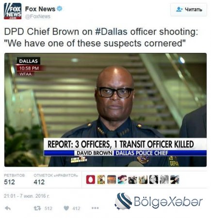 ABŞ-da iğtişaşlar -Dallasda nümayiş zamanı dörd polis öldürülüb-FOTO,VİDEO