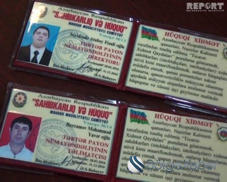 Polis sahibkarlardan pul alan 3 nəfər "vergi işçisini" saxladı