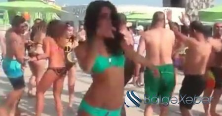 Bakıya axın edən ərəblər “Dalğa Beach”də qızlarla belə kef edir – VİDEO