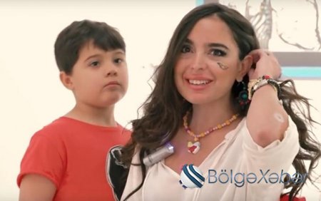 Leyla Əliyevanın oğlu ilə birgə müsahibəsi - Video