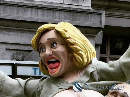 Hillari Klintonun lüt heykəli qoyuldu - FOTOLAR