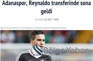 Reynaldo sabah “Adanaspor”la müqavilə imzalayacaq