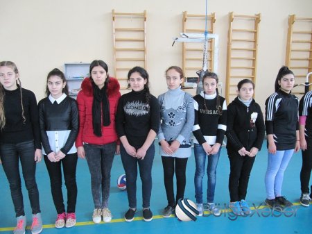 Bərdədə voleybol üzrə məktəblilərin qızlardan ibarət komandaları arasında rayon birinciliyi keçirilmişdir